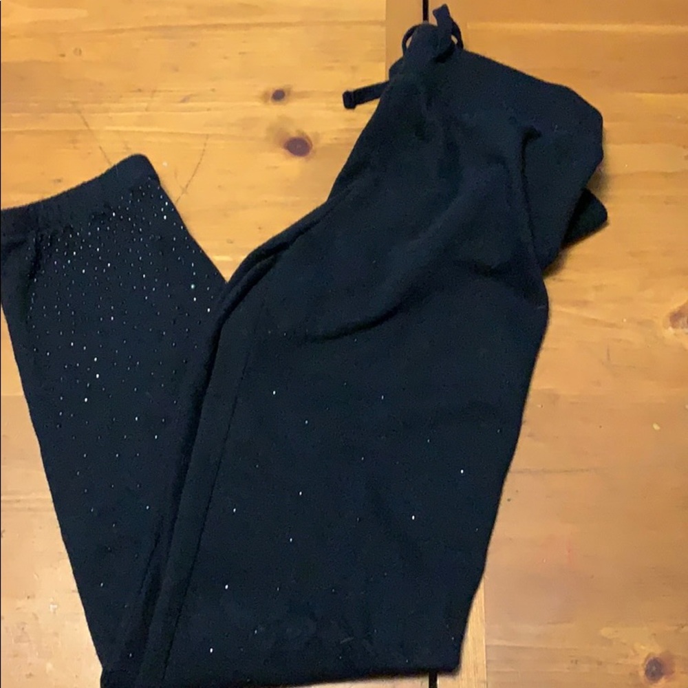 Justice black joggers